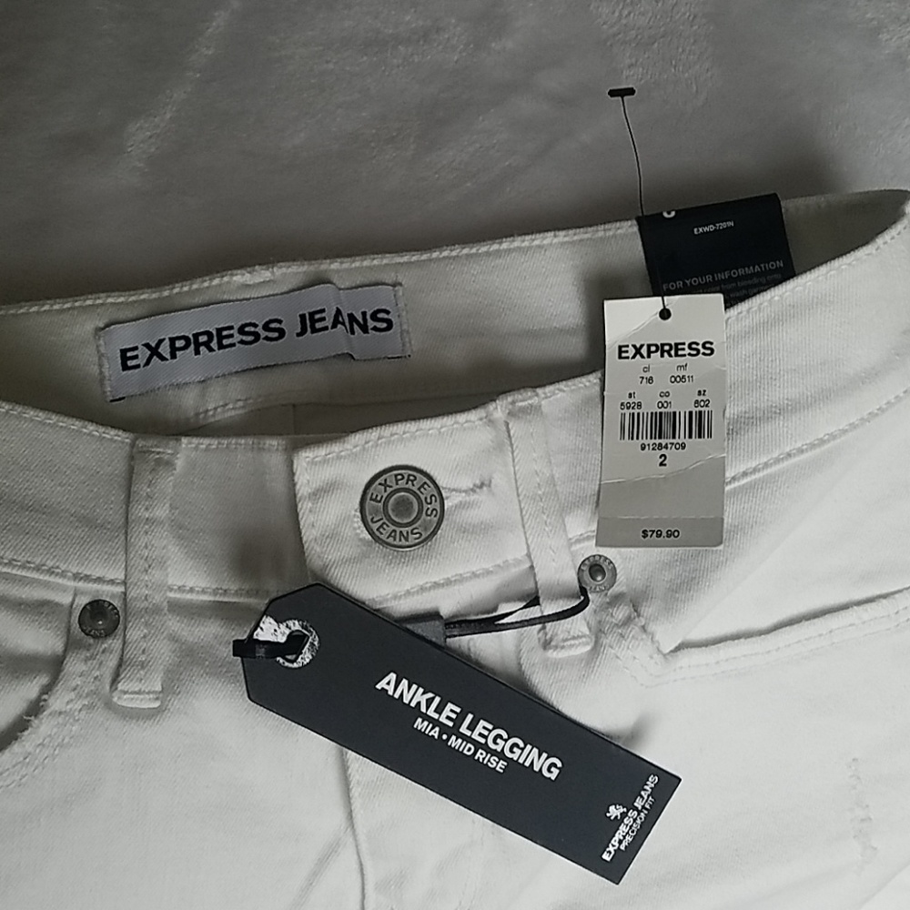 EXPRESS MIA ANKLE LEGGING MID RISE SIZE 2 W/ TAGS!